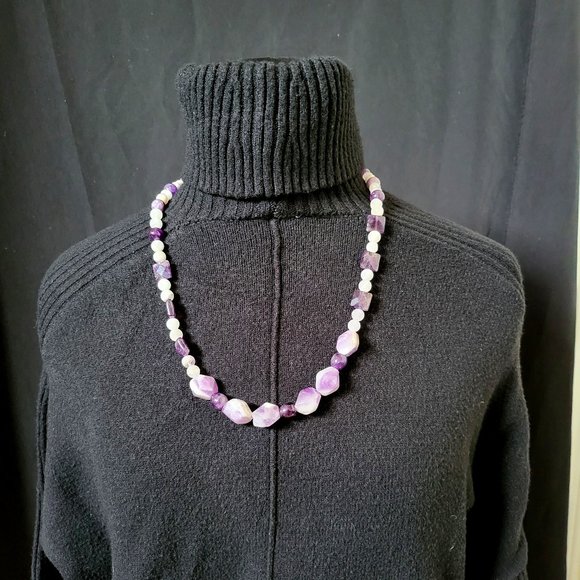 Unique Amythyst Necklace - Picture 2 of 2